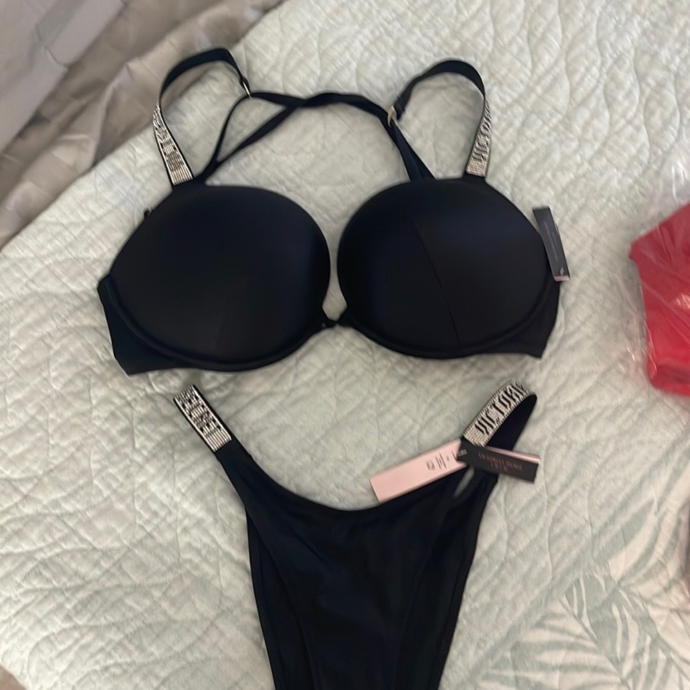 NWT. Victoria’s Secret Bathing Suits. One black and one Red.